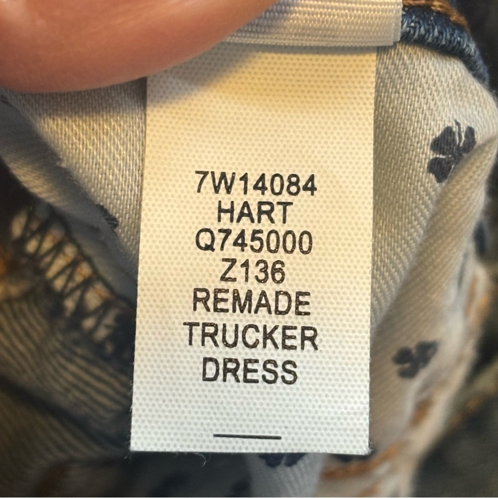 Lucky ReMade Denim Trucker Dress - size S​​ - Picture 8 of 9